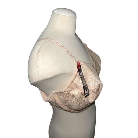 Lilyette Minimizer Bra Lightly Lined Straps Underwire Support Beige Sz 42DDD - Picture 8 of 8